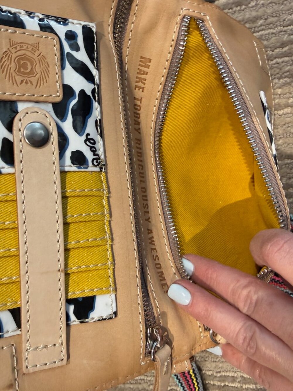 Consuela Diego leather uptown crossbody purse - Picture 6 of 8
